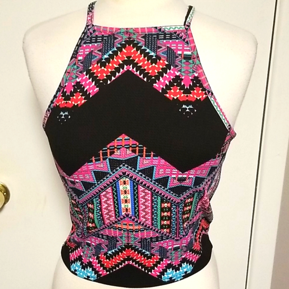 Retro aztec top L
